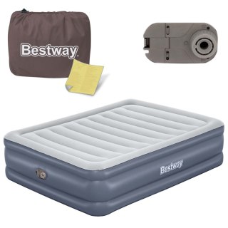 Materac dmuchany 203x152x51 cm z wbudowany pompką elektryczną Bestway 6713I