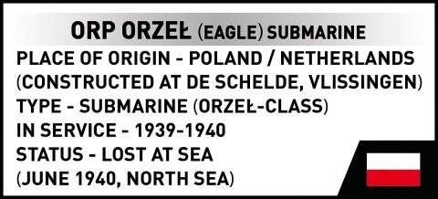 Klocki ORP Orzeł 193 klocki