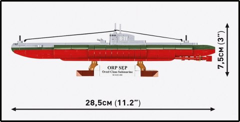 Klocki ORP Sęp 190 klocków