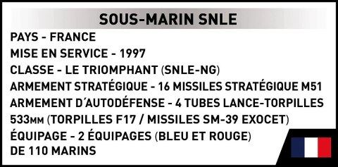 Klocki Sous-Marin SNLE 643 klocki