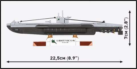 Klocki U-Boot VIIC U-96 162 klocki