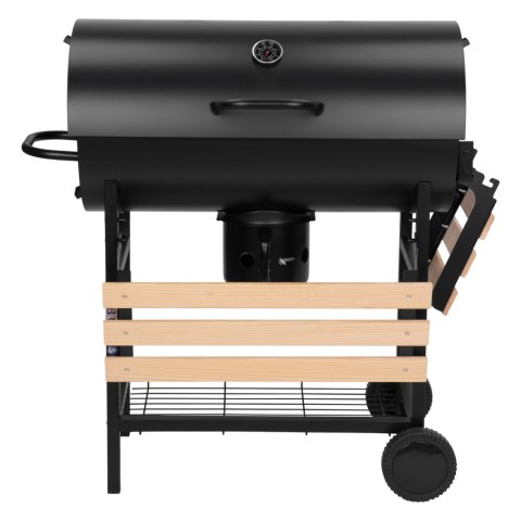 Grill węglowy ogrodowy 2 ruszty popielnik BAREL WOOD