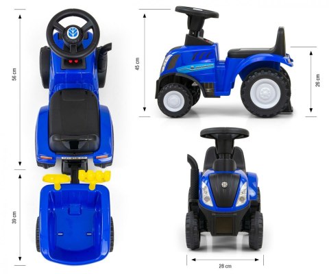 Jeździk Pojazd New Holland T7 Traktor niebieski