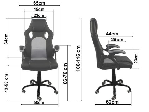 .Fotel obrotowy do biurka CARRERA M ALCANTARA DARK GREEN