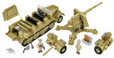 Klocki Sd.Kfz.8 Towing 8.8 cm Flak 36, 975 elementów