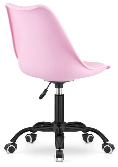 Krzesło obrotowe MONZA OFFICE PINK FABRIC II SMOKE