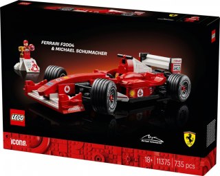 Klocki Icons 11375 Ferrari F2004 i Michael Schumacher