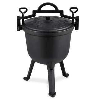 Kociołek żeliwny 8l garnek myśliwski pieczonki na ognisko grill BD-482 348200
