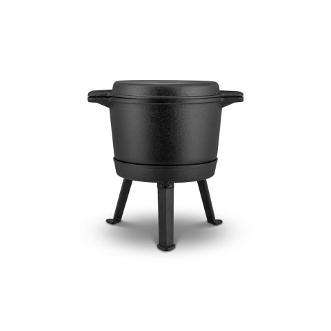 Kociołek żeliwny demontowany 8l garnek + patelnia grill BD-480 348000