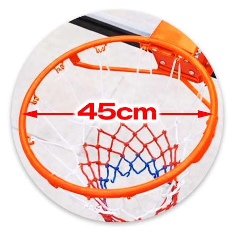 Kosz do koszykówki regulowany 160-305cm stabilny duży Neo-Sport NS-284