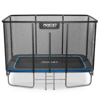 Trampolina ogrodowa prostokątna 12x8ft/366x244cm z siatką zewnętrzną i drabinką Neo-Sport