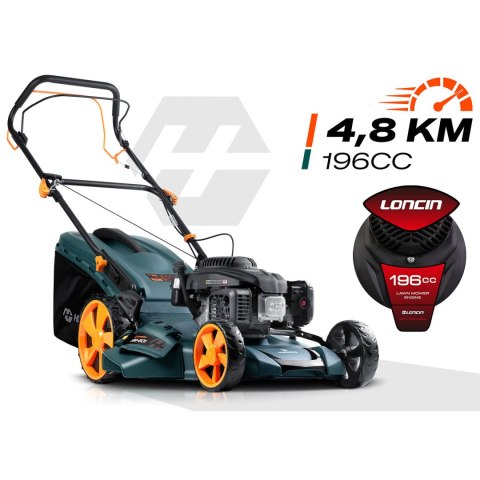 Kosiarka spalinowa z napędem 51 cm 70 l Loncin 196cc + olej Humberg HM-601