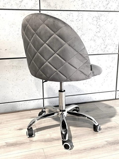 Krzesło obrotowe GLORIA OFFICE DARK GREY VELVET