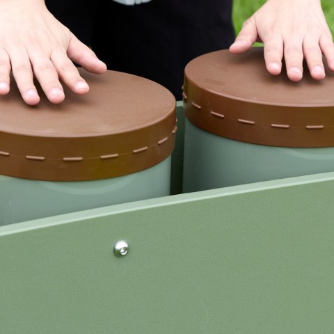 MASTERKIDZ Dwa Bębny Konga Wolnostojące Outdoor