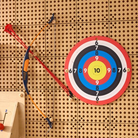 MASTERKIDZ Zestaw Łucznika Do Tablicy STEM Łuk + Tarcza + Strzały