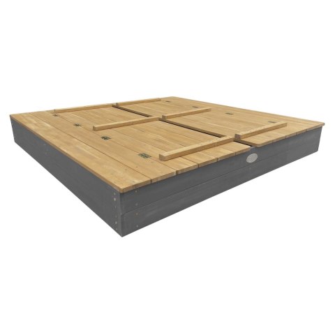 AXI Piaskownica XXL Ella 150x150 z Ławeczkami Szara