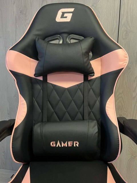 Fotel obrotowy gamingowy EVO PU PINK