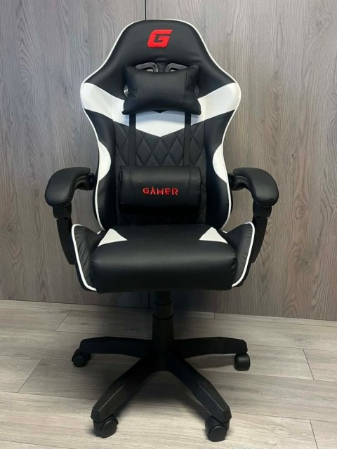 Fotel obrotowy gamingowy EVO PU WHITE