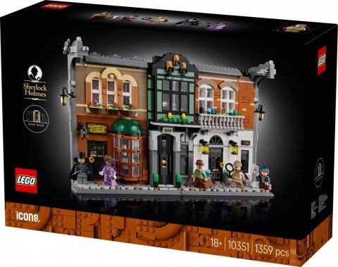 Klocki Icons 10351 Sherlock Holmes: Book nook