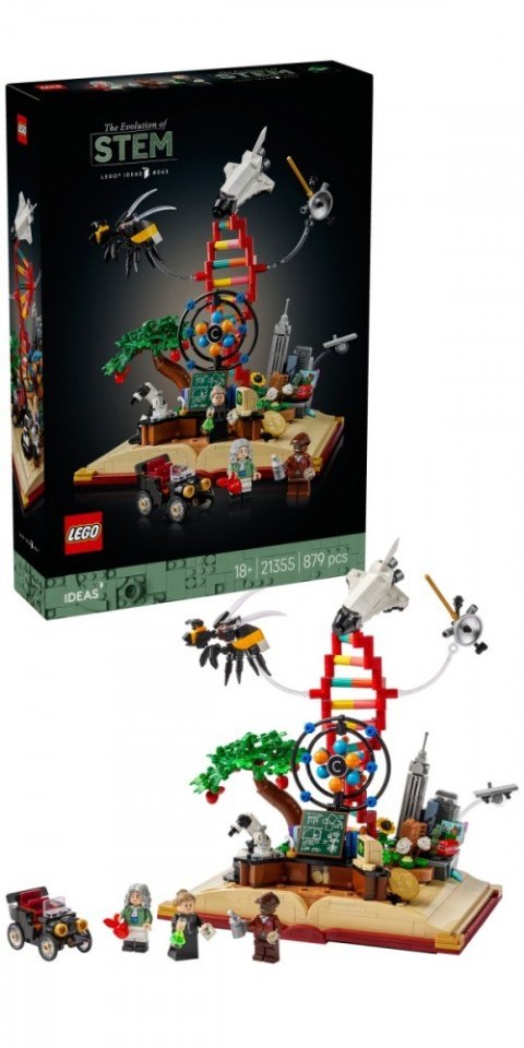 Klocki Ideas 21355 Ewolucja przedmiotów ścisłych