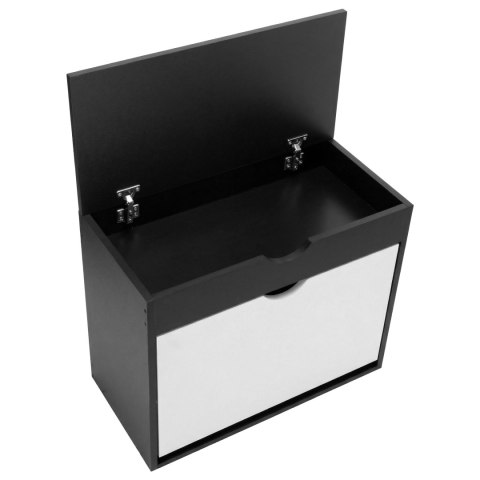Szafka na buty do przedpokoju HEDOR BLACK/WHITE