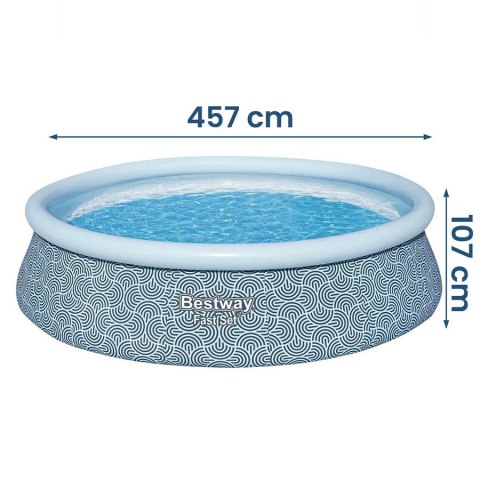 Basen ogrodowy rozporowy 457 x 107 cm 18w1 Bestway 57372