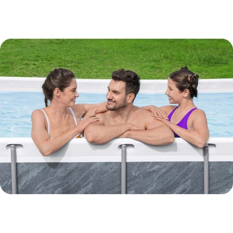 Basen ogrodowy stelażowy 404 x 201 x 100 cm 11w1 Bestway 56721