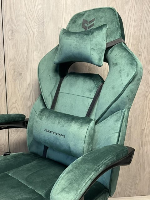 Fotel obrotowy do biurka TITAN GREEN ALCANTARA BASIC