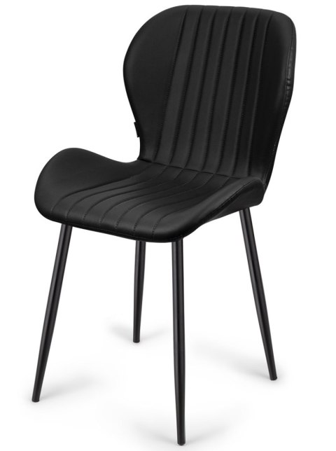 Krzesło tapicerowane MONTI BLACK PU