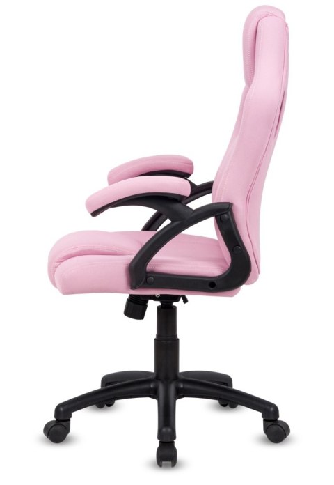 Fotel obrotowy do biurka CARRERA M FULL PINK FABRIC OUTLET