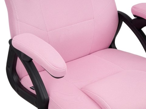 Fotel obrotowy do biurka CARRERA M FULL PINK FABRIC OUTLET
