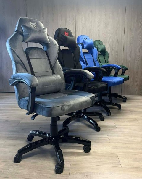 Fotel obrotowy do biurka TITAN BLUE ALCANTARA BASIC
