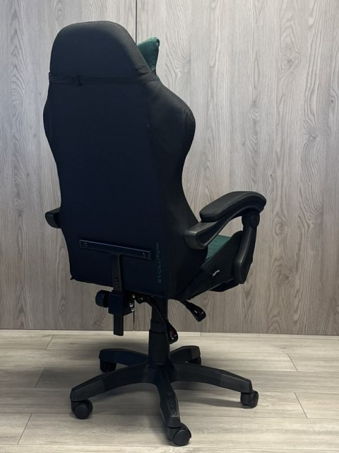 Fotel obrotowy gamingowy DIAVEL PRO FABRIC GREEN XL