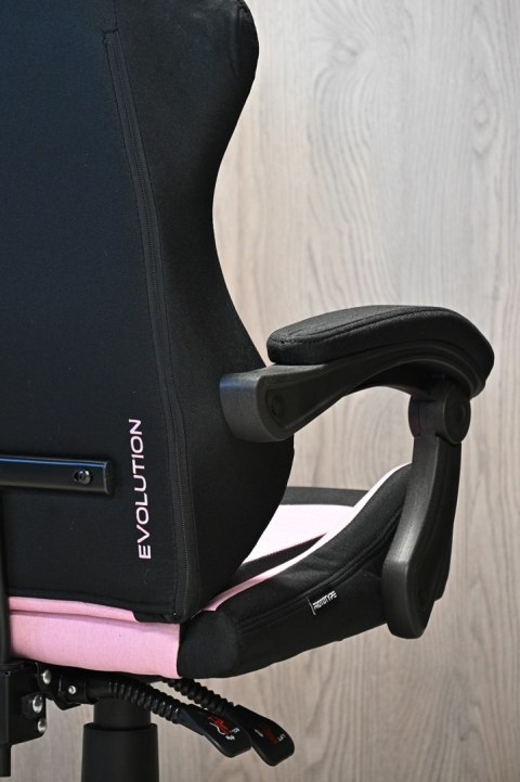 Fotel obrotowy gamingowy EVO FABRIC PINK XL