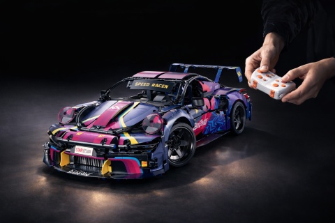 Klocki Technik zdalnie sterowane auto Porsche 911 RSR + pilot, 50cm