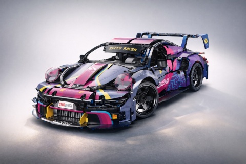 Klocki Technik zdalnie sterowane auto Porsche 911 RSR + pilot, 50cm