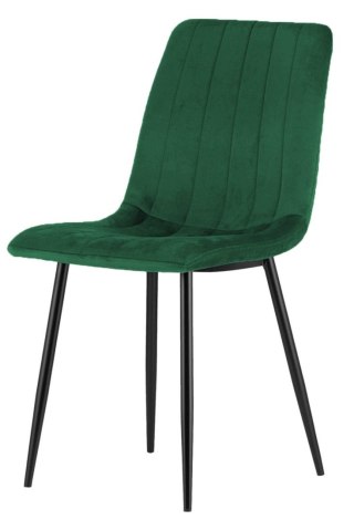 Krzesło tapicerowane AURORA VELVET GREEN OUTLET