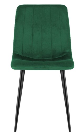 Krzesło tapicerowane AURORA VELVET GREEN OUTLET
