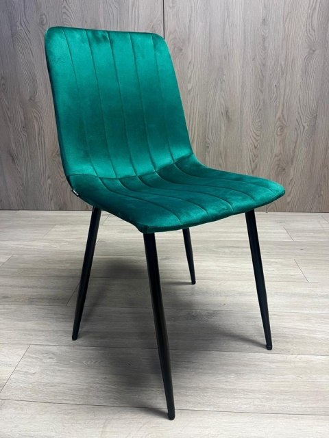Krzesło tapicerowane AURORA VELVET GREEN OUTLET