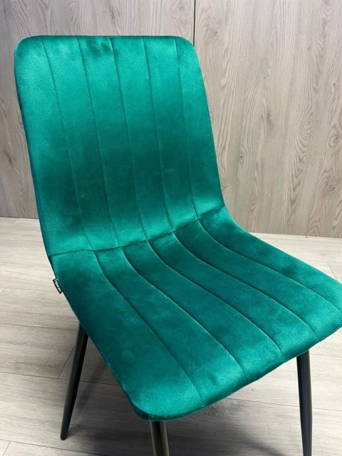 Krzesło tapicerowane AURORA VELVET GREEN OUTLET