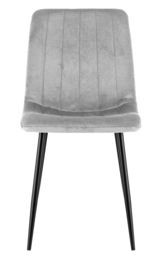 Krzesło tapicerowane AURORA VELVET LIGHT GREY II GATUNEK