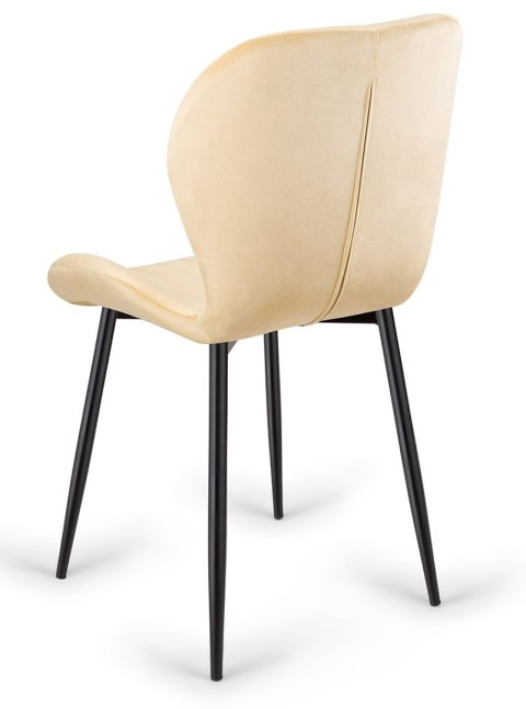 Krzesło tapicerowane MONTI VELVET BEIGE OUTLET