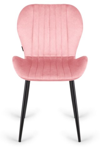 Krzesło tapicerowane MONTI VELVET PINK OUTLET