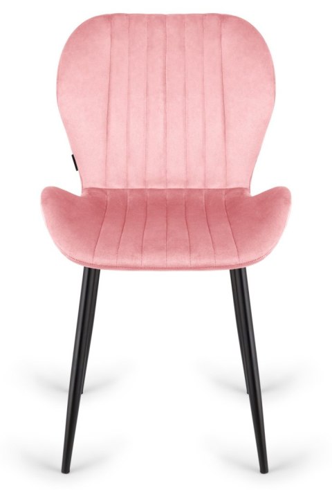 Krzesło tapicerowane MONTI VELVET PINK OUTLET