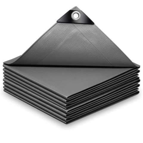 Plandeka 6x4m szara GRENTO 120 GSM