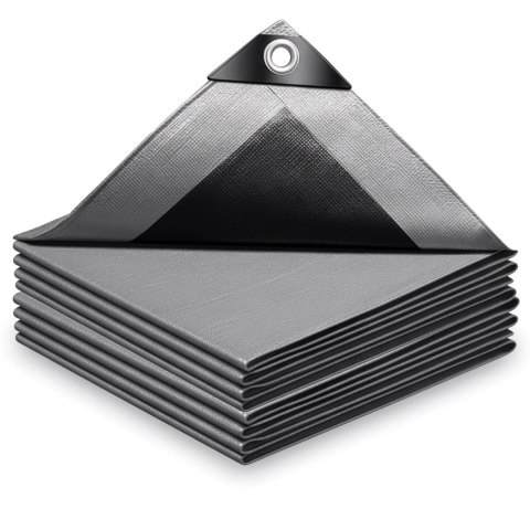 Plandeka 6x8m srebrna GRENTO 260GSM