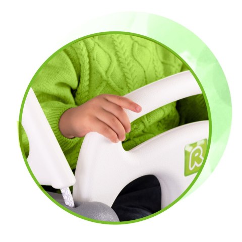Huśtawka kubełkowa 3w1 Ricokids szaro-biała
