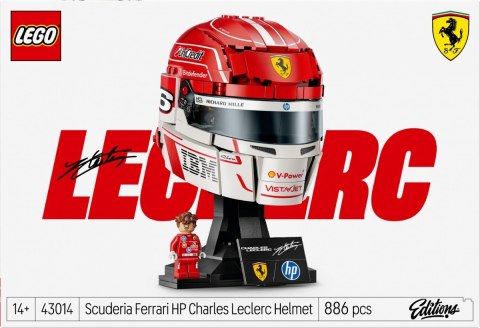 Klocki Editions 43014 Kask Charles Leclerc Scuderia Ferrari HP