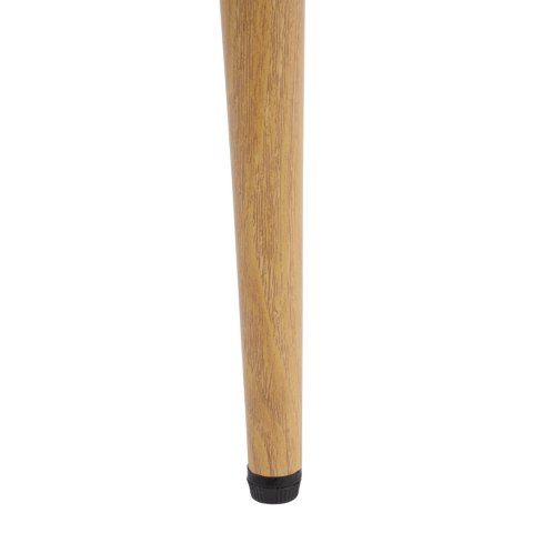 Krzesło FRESNO WOOD VELVET tapicerowane beżowy aksamit