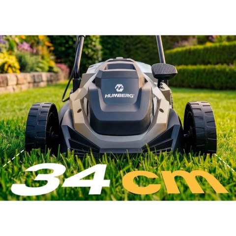 Kosiarka elektryczna lekka mocna z regulacją 1400W 34cm Humberg HM-612